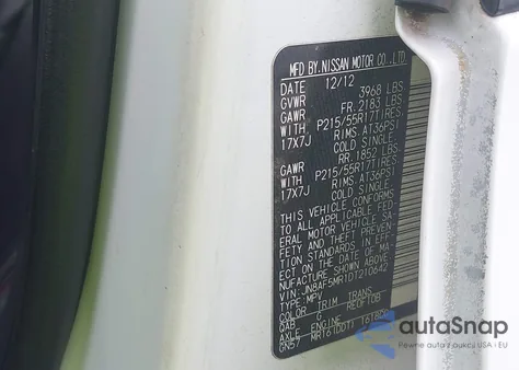 2013 Nissan Juke Sl from USA, damaged, VIN JN8AF5MR1DT210642